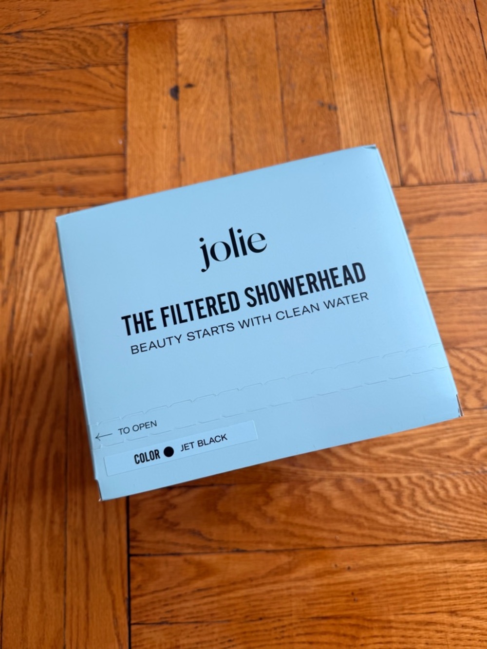 Jolie Showerhead Box - Light Blue